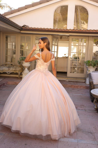 Besticktes Ballkleid mit kalten Schultern von Juliet 1430