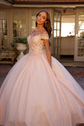 Besticktes Ballkleid mit kalten Schultern von Juliet 1430