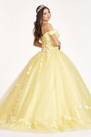 Besticktes schulterfreies Ballkleid von Elizabeth K GL1958
