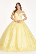 Besticktes schulterfreies Ballkleid von Elizabeth K GL1958