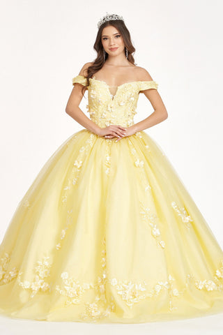 Besticktes schulterfreies Ballkleid von Elizabeth K GL1958