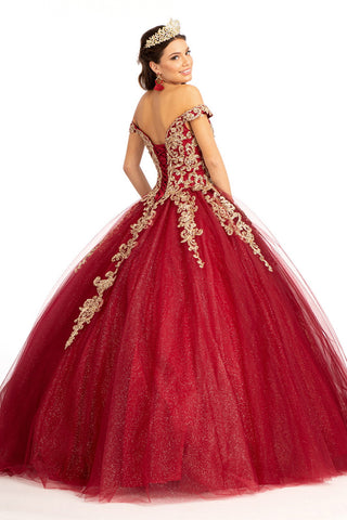 Besticktes schulterfreies Ballkleid von Elizabeth K GL1972