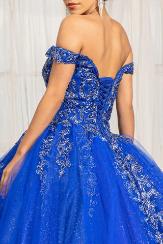 Besticktes schulterfreies Ballkleid von Elizabeth K GL1972