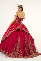 Embroidered Satin Ball Gown by Elizabeth K GL1930