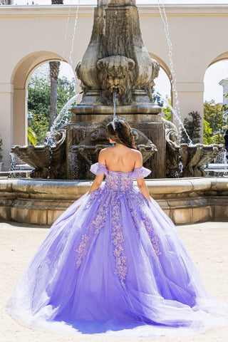 Besticktes Sweetheart-Ballkleid von Petite Adele PQ1026