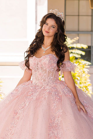 Besticktes Sweetheart-Ballkleid von Petite Adele PQ1026