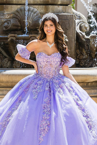 Besticktes Sweetheart-Ballkleid von Petite Adele PQ1026