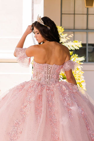 Besticktes Sweetheart-Ballkleid von Petite Adele PQ1026