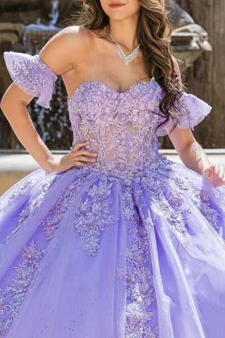 Besticktes Sweetheart-Ballkleid von Petite Adele PQ1026