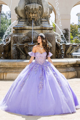 Besticktes Sweetheart-Ballkleid von Petite Adele PQ1026