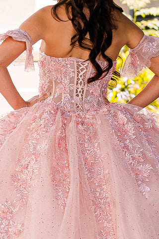 Besticktes Sweetheart-Ballkleid von Petite Adele PQ1026