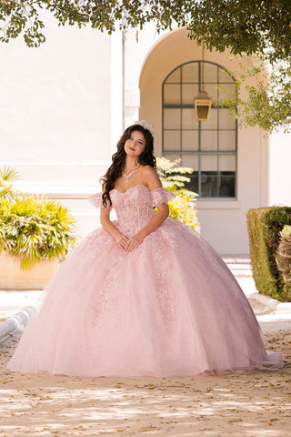 Besticktes Sweetheart-Ballkleid von Petite Adele PQ1026