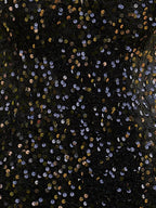 Abiti da Ballo Corti per il Ritorno a Casa in Paillettes Nere Cuore