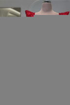 Vestidos de baile requintados com decote quadrado, mangas compridas e lantejoulas, estilo sereia