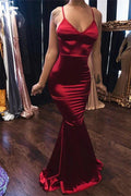 Eye-catching Long Mermaid V-neck Backless Prom Dress by BIZTUNNEL