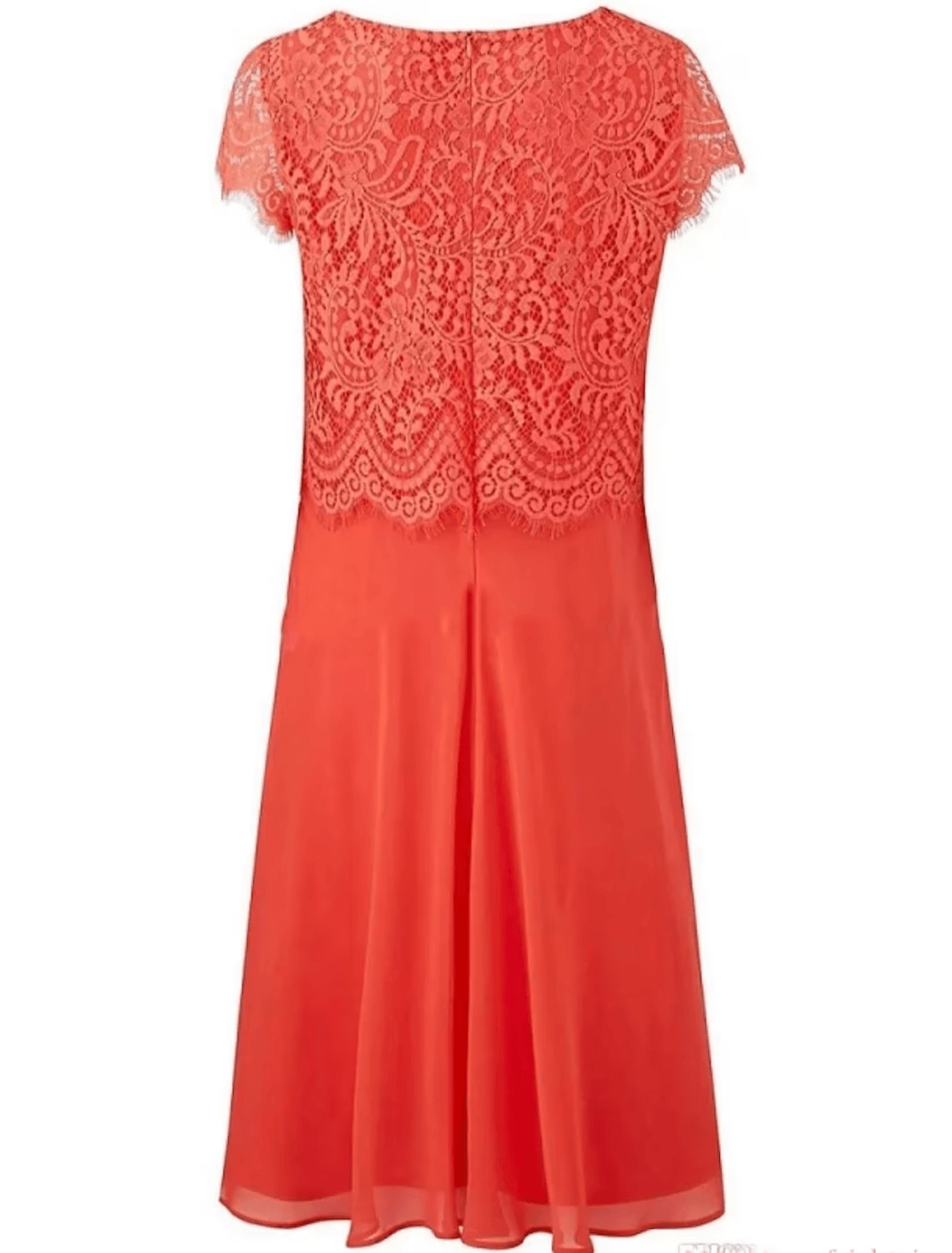 Vestido tubinho/coluna para mãe da noiva, convidada de casamento, vintage, elegante, decote redondo, comprimento chá, chiffon, renda, manga curta com pregas, cor sólida