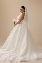 SoDigne A-line Satin Simple Wedding Dresses Sleeveless Halter Bridal Dress Long Wedding Gown Robe De Mairee ﻿Customized