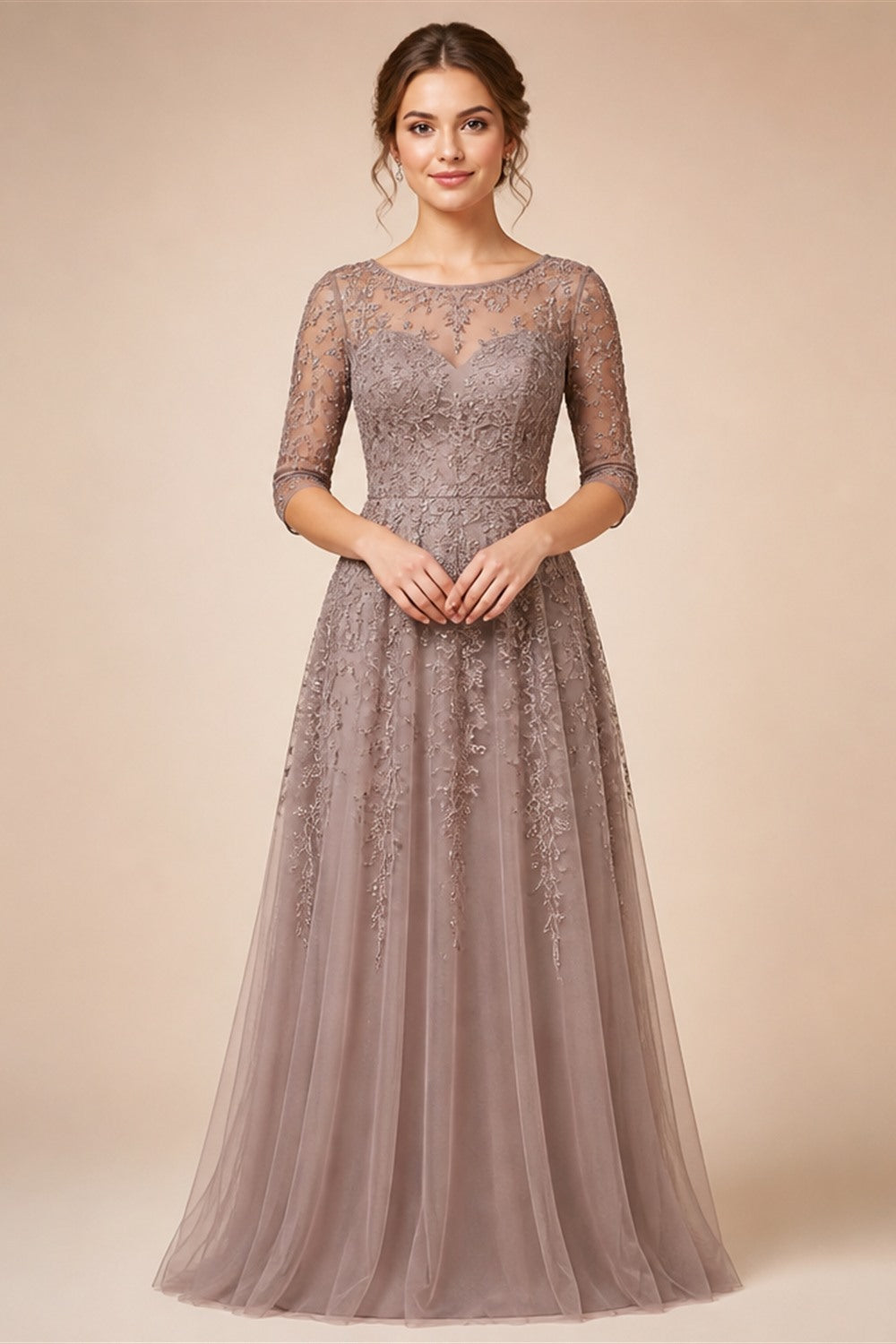 Beach Boho Wedding Dress Lace Long Sleeves Backless Floor Length Robe De Mariee Brides Chiffon A-line Bridal Gowns Sweep Train