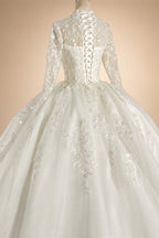 2026 Customized Ball Gown Wedding Dress Long Sleeves Plus Size Bridal Dresses Princess Wedding Gowns Vestidos De Novia Boda