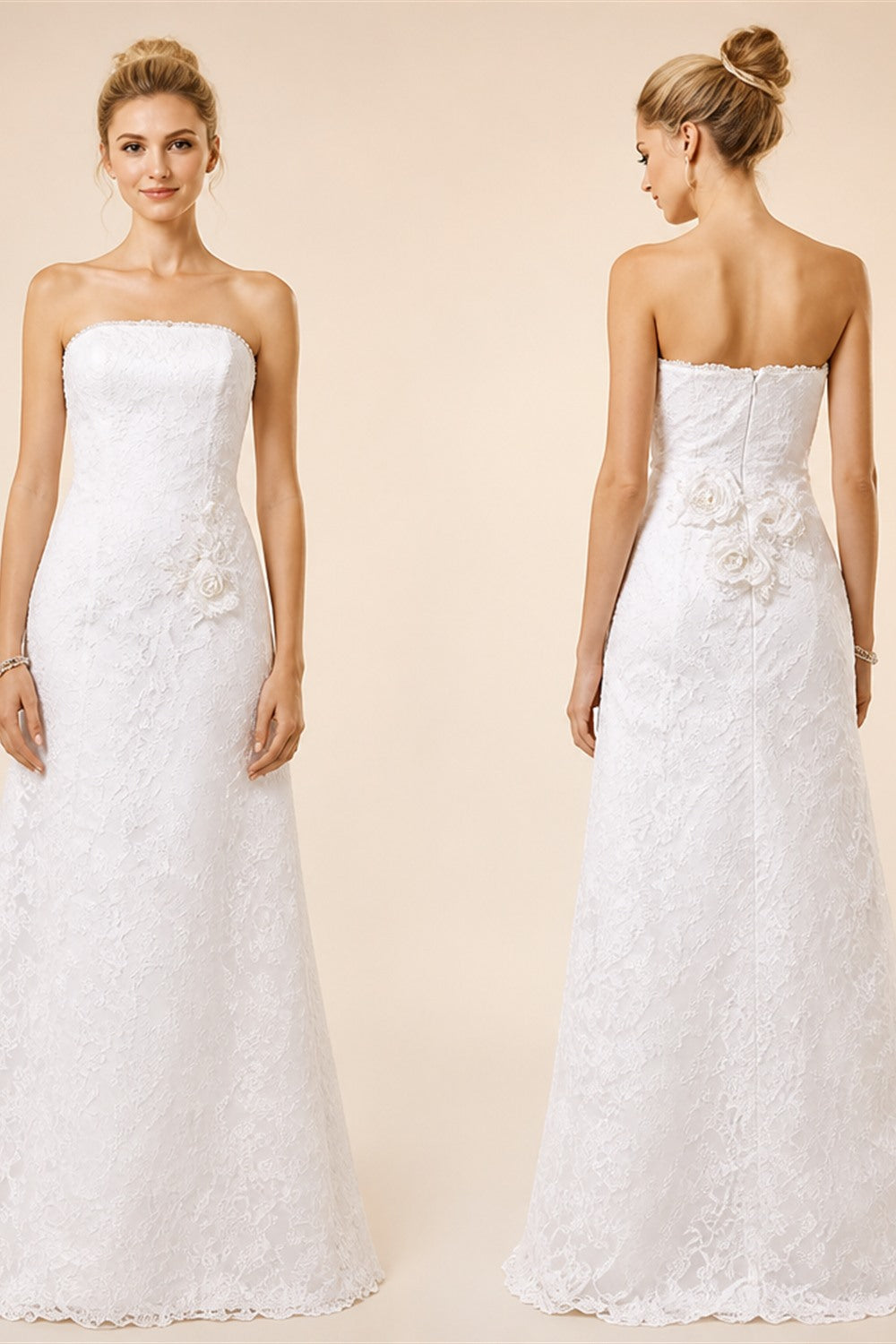 HERBURN Trendy Pleated Wedding Dresses New Arrival Appliques A-line Lace up Sleeveless Robe De Soiree De Mariage Customized