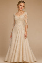 JEHETH Beautiful Applique A-Line Embroidered Yarn Halter Backless Wedding Dress Sexy V-Neck Floor-Length Slit 2024 Bridal Dress