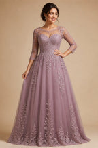 Customized Elegant Wedding Dress High-neck Ball Gown Princess Bride Gown Luxury A-line Long Bridal Vestidos De Novia | Nightbubo