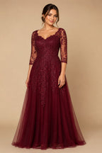 Customized Lace For Sweetheart And 3/4 Sleeve A-Line Satin Skirt Wedding Dress Backless Zipper Bridal Gown Robe De Mariée
