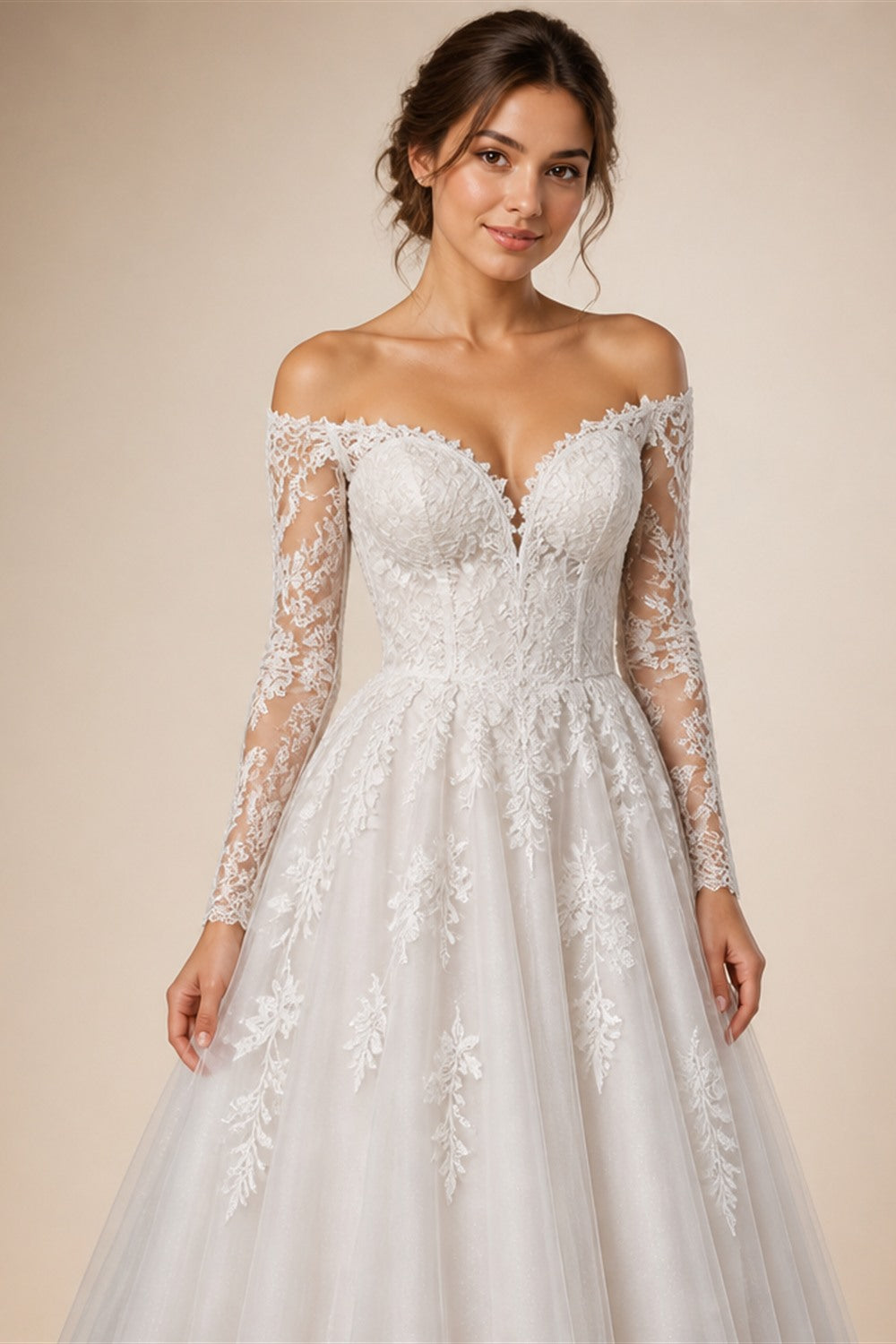 JEHETH Beautiful Applique A-Line Embroidered Yarn Halter Backless Wedding Dress Sexy V-Neck Floor-Length Slit 2024 Bridal Dress
