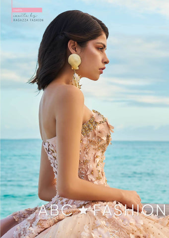 Geblümtes 2-teiliges Quinceanera-Kleid von Ragazza D08-508