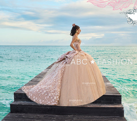 Geblümtes 2-teiliges Quinceanera-Kleid von Ragazza D08-508