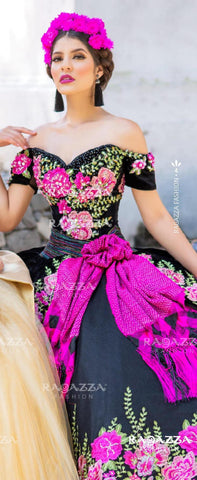 Geblümtes Charro-Quittenkleid von Ragazza MV15-115