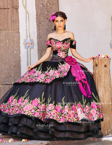 Geblümtes Charro-Quittenkleid von Ragazza MV15-115