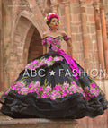 Geblümtes Charro-Quittenkleid von Ragazza MV15-115
