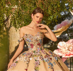 Floral Embroidered Quinceanera Dress by Ragazza EV37-637