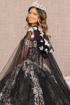 Vestido de baile com estampado floral de Elizabeth K GL3168