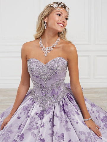 Quinceanera-Kleid mit Blumendruck von House of Wu 26974