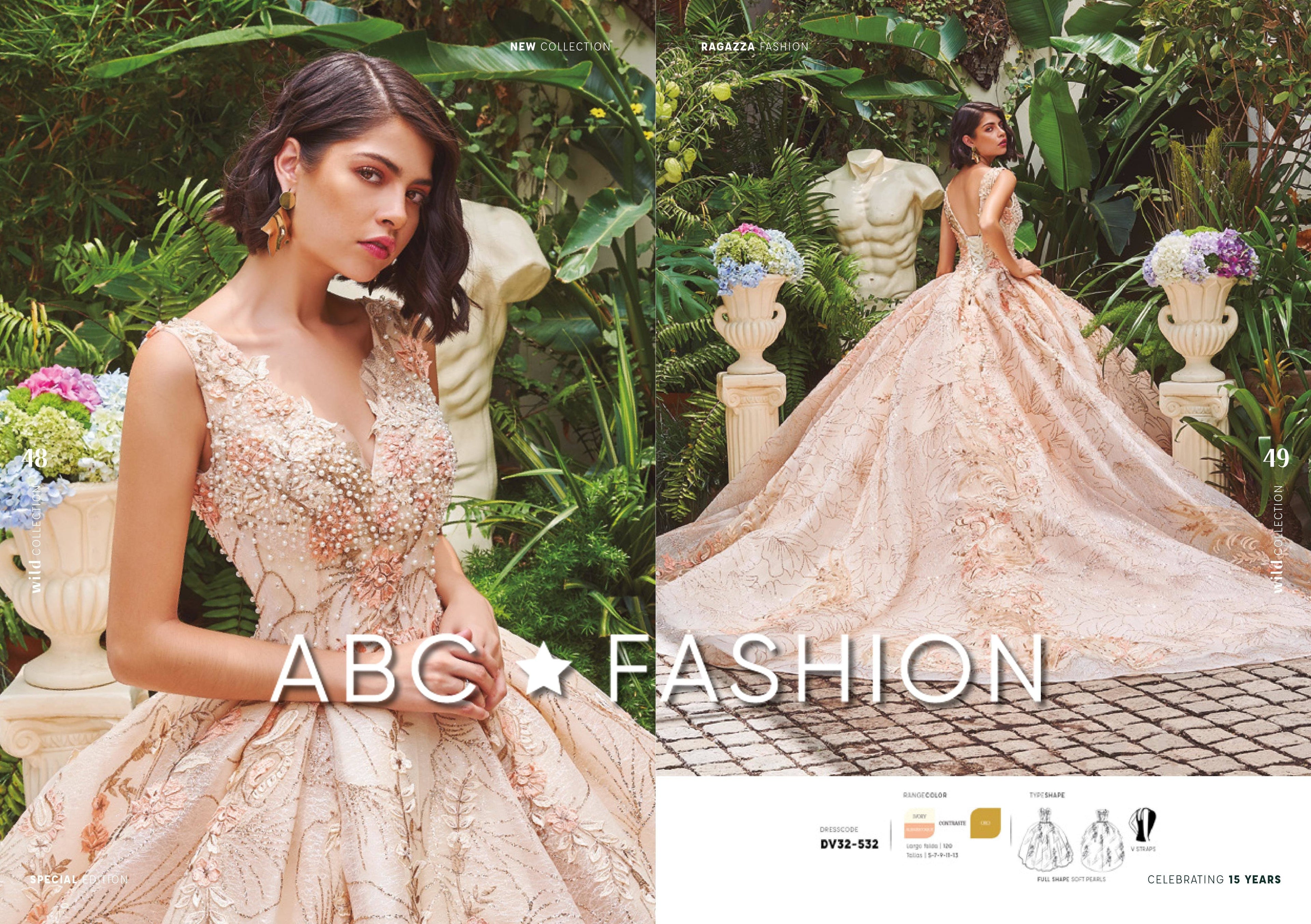 Floral Print Quinceanera Dress by Ragazza DV32-532