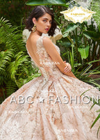 Floral Print Quinceanera Dress by Ragazza DV32-532