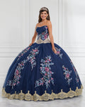 Abito da Quinceañera Floreale con Spalline Amovibili di LA Glitter 24067