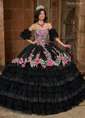 Vestito da Quinceañera a Strati con Pizzo Floreale di Rachel Allan RQ5002