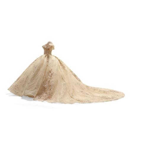 Quinceanera-Kleid mit Flatterärmeln von Ragazza DV73-573