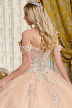 Off Shoulder Ball Gown by Elizabeth K GL3630