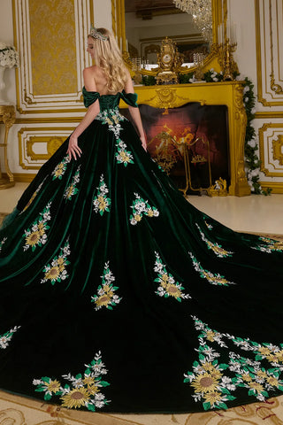 Ballkleid mit Herzausschnitt und Rüschen von Elizabeth K GL3637