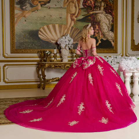 Trägerloses Korsett-Ballkleid von Elizabeth K GL3641
