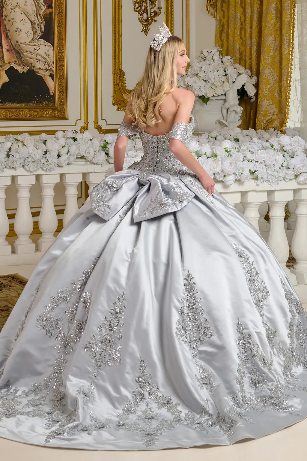 Satin Sweetheart Ball Gown by Elizabeth K GL3643