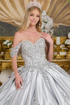 Satin Sweetheart Ball Gown by Elizabeth K GL3643