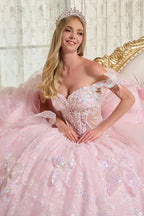 3D Butterfly Ball Gown by Elizabeth K GL3651