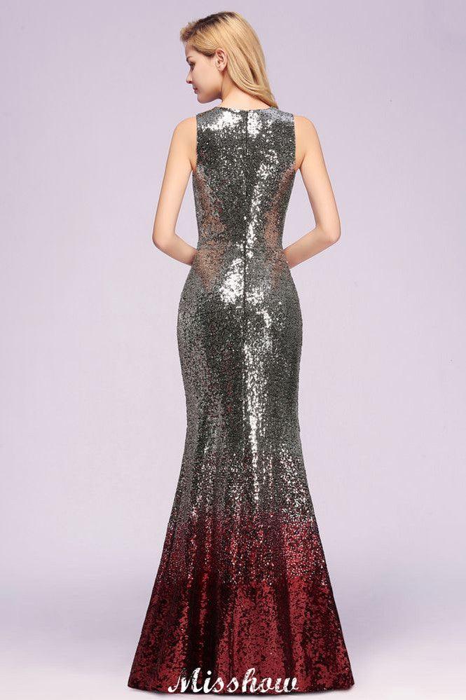 Glamorous Sleeveless Sexy Mermaid Sequins Bridesmaid Dresses