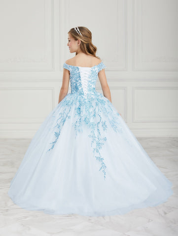 Quinceanera-Kleid mit Glitzerapplikation und Herzausschnitt von House of Wu 26955