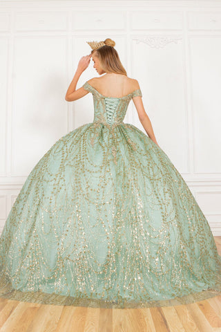 Ballkleid mit Glitzercape von Cinderella Couture 4201